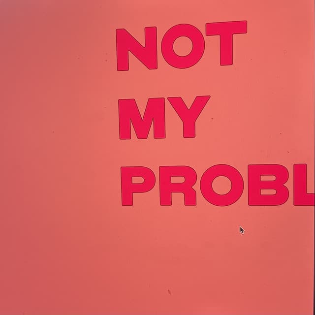 Not My Problem by Noga Erez